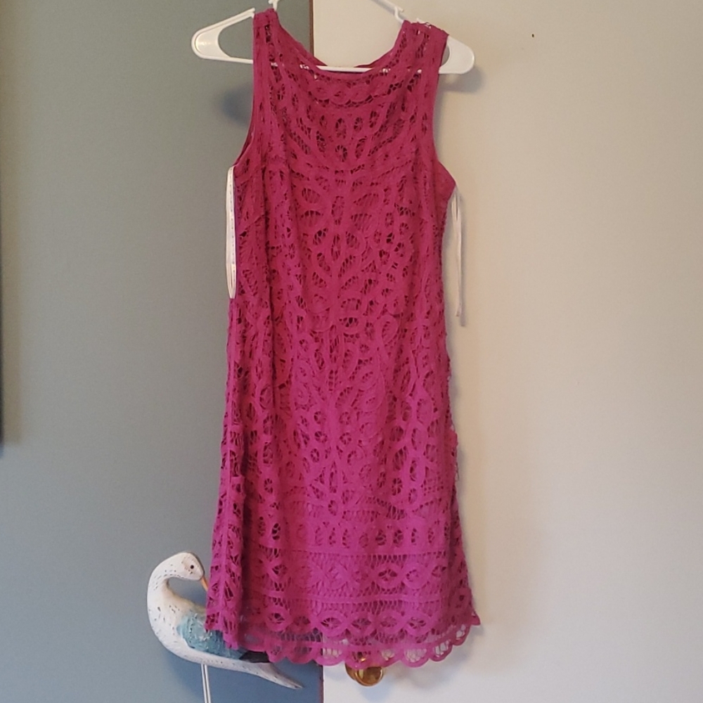 Lilly Pultizer Tabitha fuschia lace dress